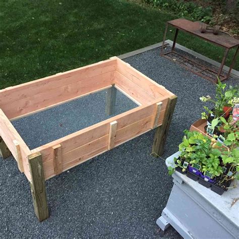 elevated planter box plans